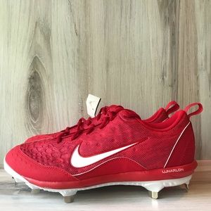 Nike hyperdiamond 2 pro softball red cleats 10.5
